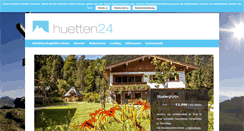 Desktop Screenshot of huetten24.com